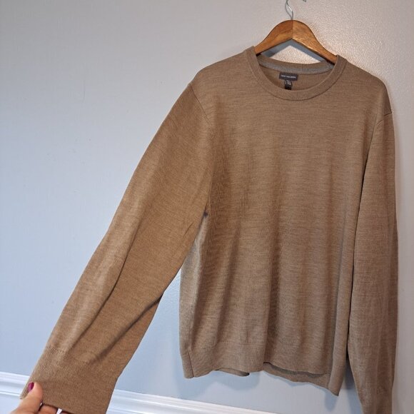 Van Heusen Mens Pullover Tan Crew Neck Long Sleeve wool  Sweater Size XXL - Picture 3 of 9